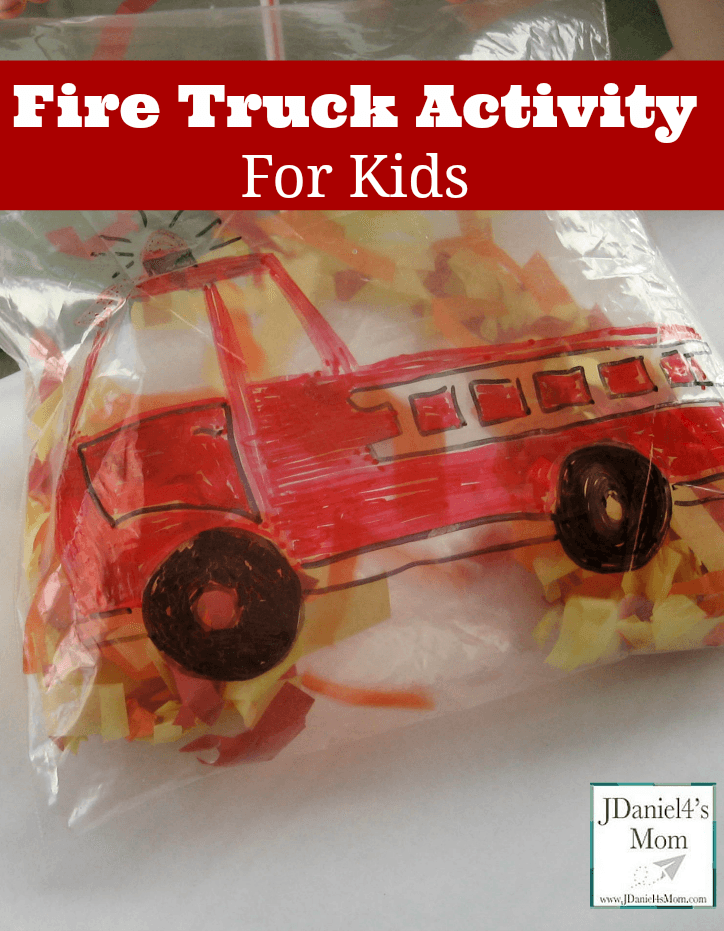 Fire in a Bag! Ziplock Fire Safety Sensory Play