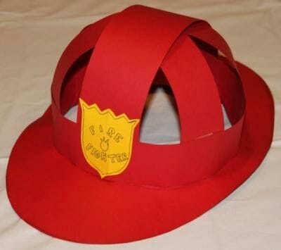 DIY Firefighter Hat Craft for Kids