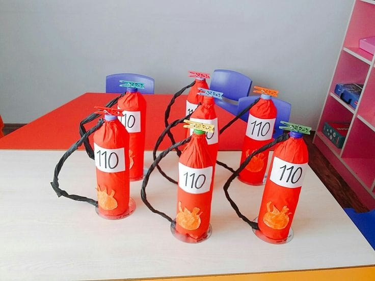 DIY Fire Extinguisher Craft for Kids