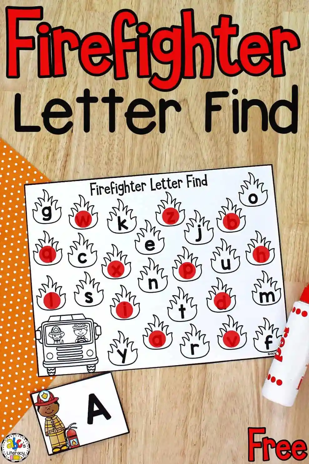 Firefighter Letter Find Activity