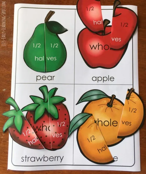 Fractions with Fruit Slices