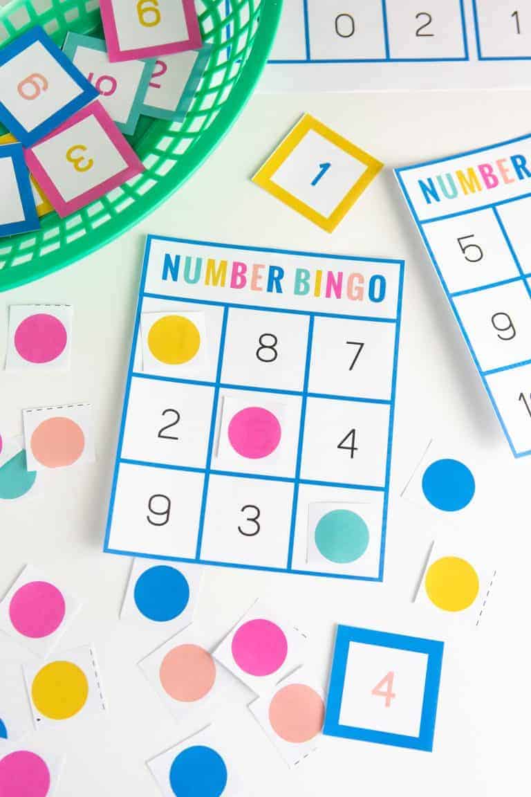 Printable Number Bingo