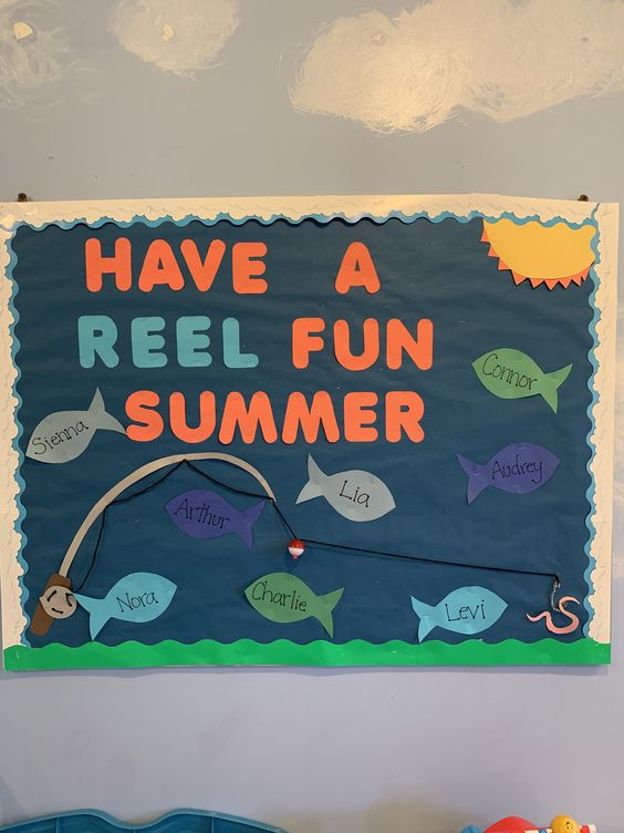 "Have a Fun Reel Summer" Bulletin Board