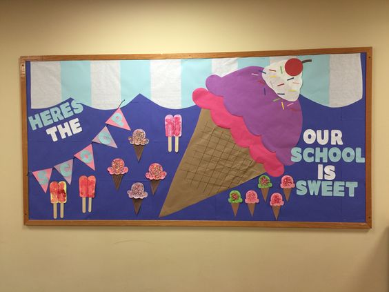 Giant Ice Cream Summer Bulletin Board