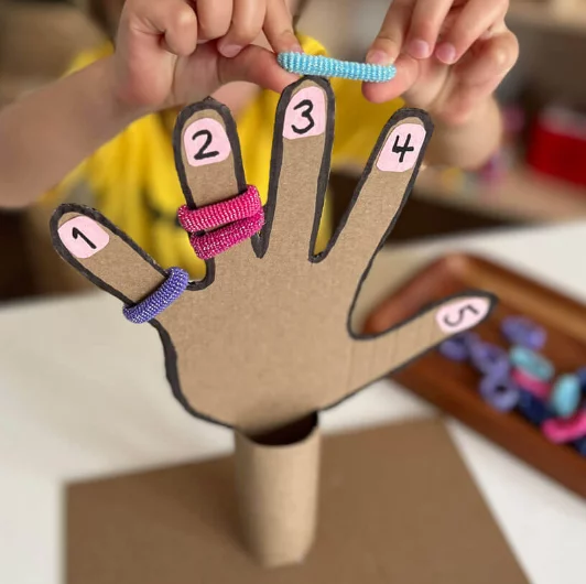 Counting to Five with Hand Crafts