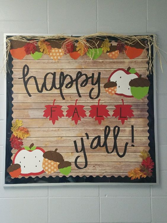 "Happy Fall Ya'll" Bulletin Board