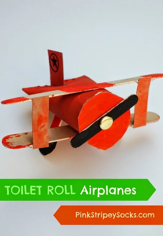 Toilet Roll Biplane Craft