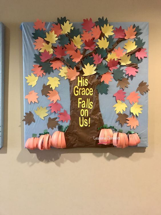 "His Grace Falls On Us" Bulletin Board