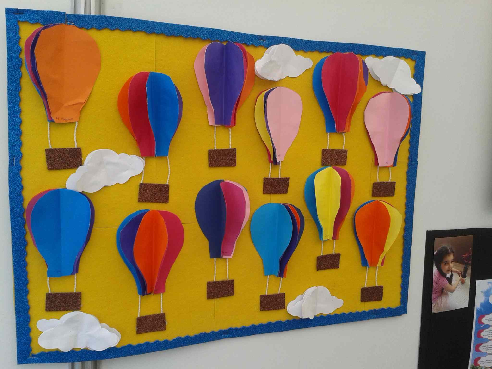 Hot Air Balloon Bulletin Board