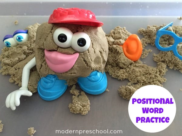 Kinetic Sand and Potato Head Play