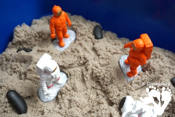 Moon Walking with Kinetic Sand