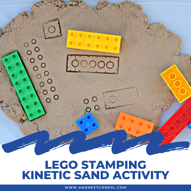 LEGO Prints in the Sand