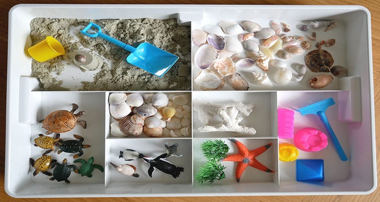 Kinetic Sand Sensory Tray