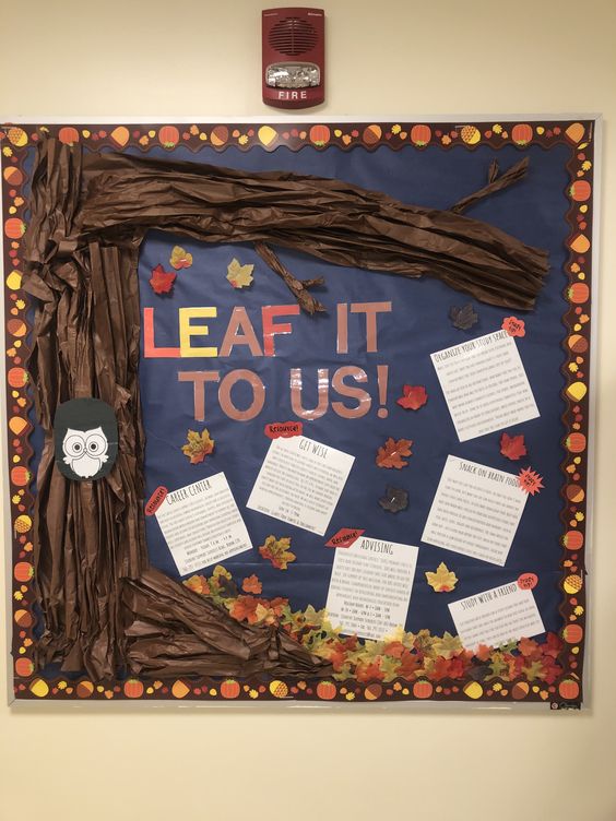 "Leaf It To Us" Bulletin Board