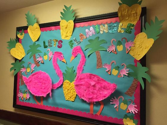 "Let's Flamingle" Bulletin Board