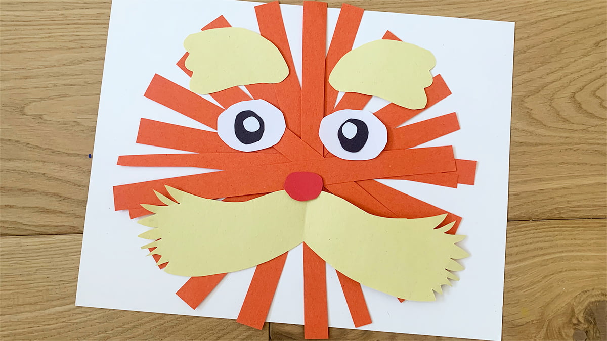 The Lorax Paper Strip Craft