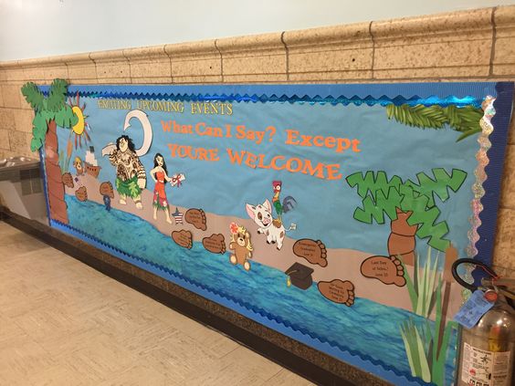 Moana Themed Bulletin Board