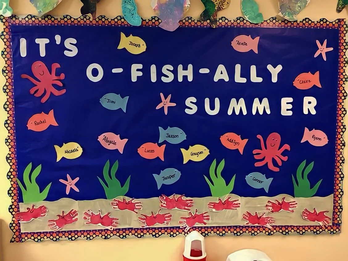 "It's O-Fish-Ally Summer" Bulletin Board