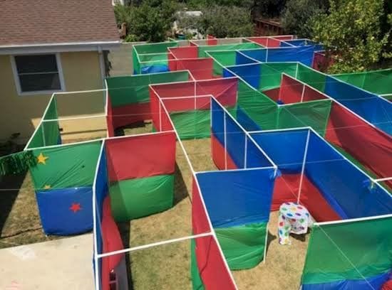 The Great Pipe and Fabric Maze Creation