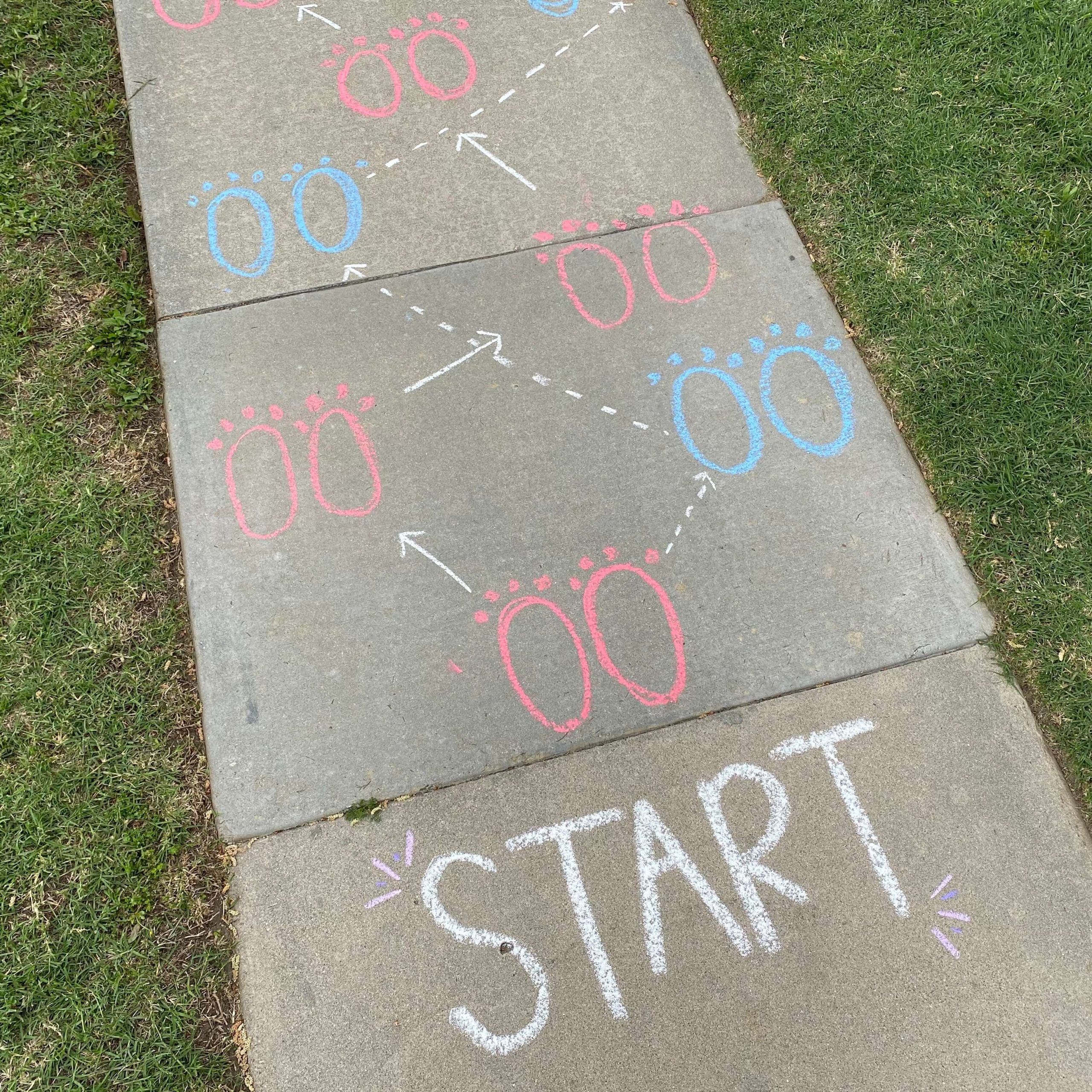 Chalk Obstacle Course