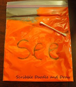 Sight Word Sensory Bag