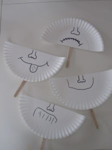 Paper Plate Emotion Masks