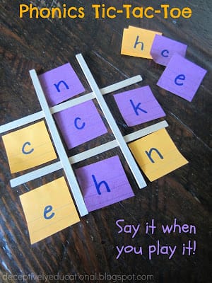 Tic-Tac-Toe Phonics