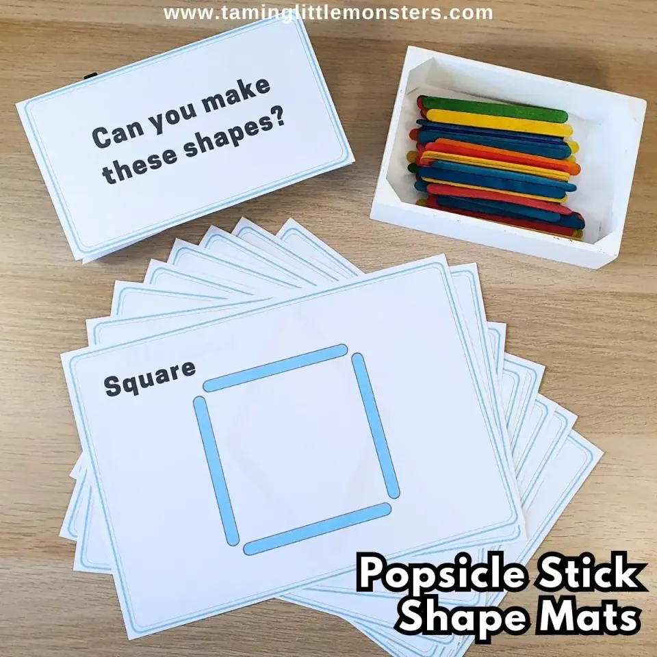 Popsicle Stick Shape Mats