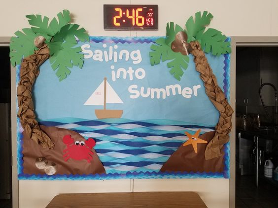 "Sailing Into Summer" Bulletin Board