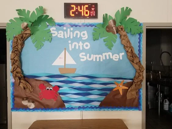 "Sailing Into Summer" Bulletin Board