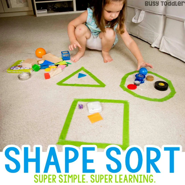 Super Simple Shape Sorting Activity