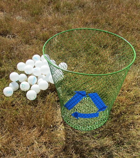 Sight Word Activity with Ping Pong Balls