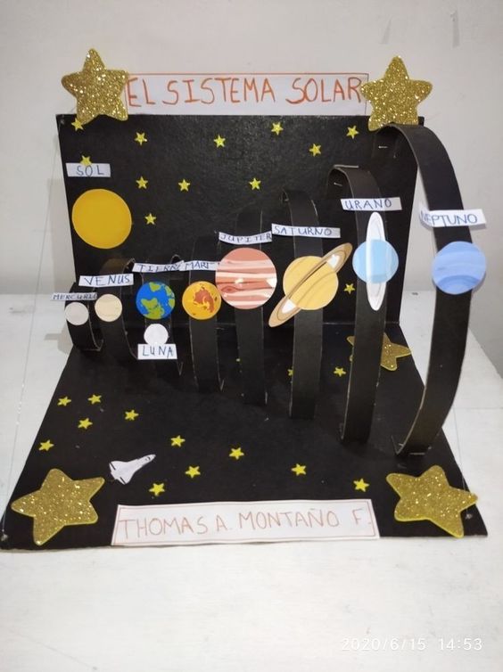 Solar System Pop Up Card