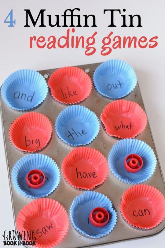 Muffin Tin Spelling and Reading Fun