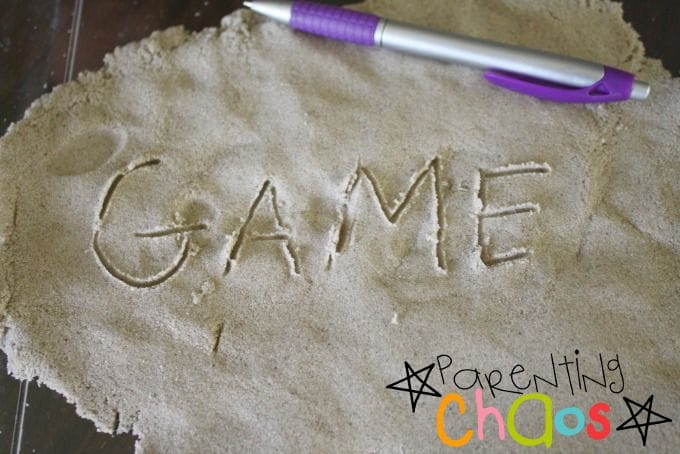 Kinetic Sand Spelling Activity