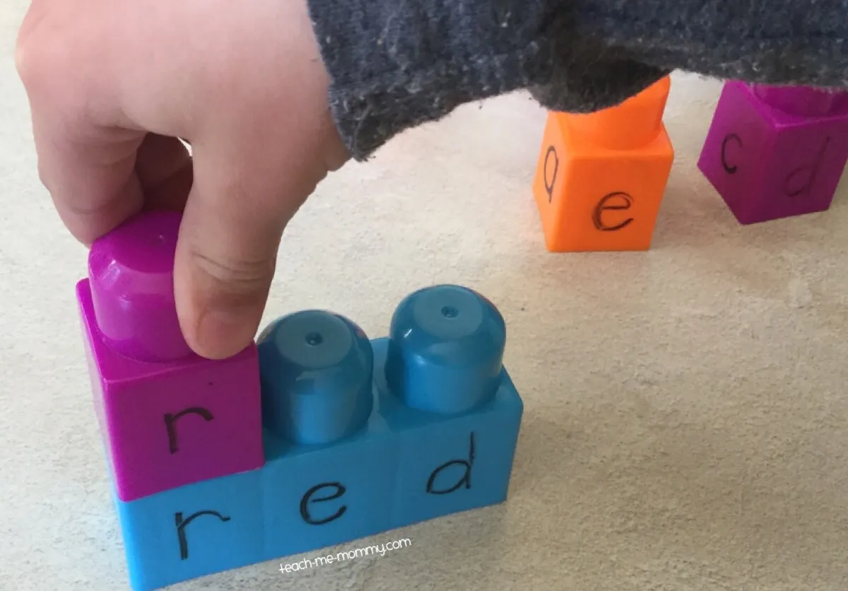 Spelling Words with Building Blocks