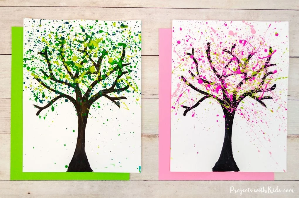 Splatter Painting for Kids