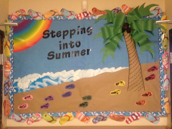 "Stepping Into Summer" Bulletin Board