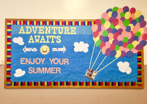 "Adventure Awaits Summer" Bulletin Board