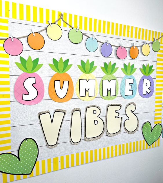 "Summer Vibes" Bulletin Board