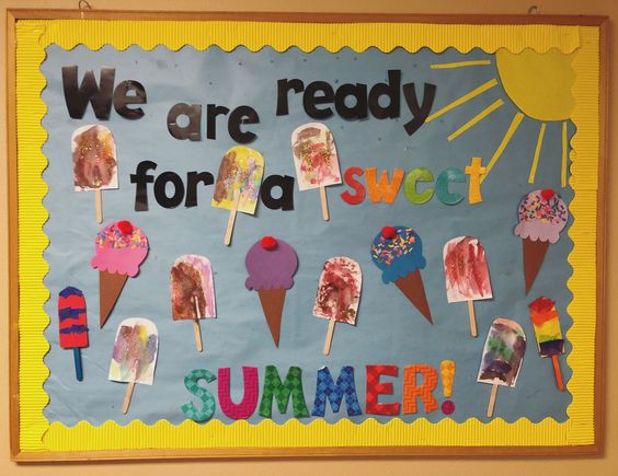 "Ready for A Sweet Summer" Bulletin Board