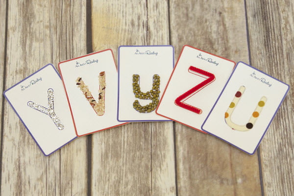 Make Your Own Tactile Letter Cards