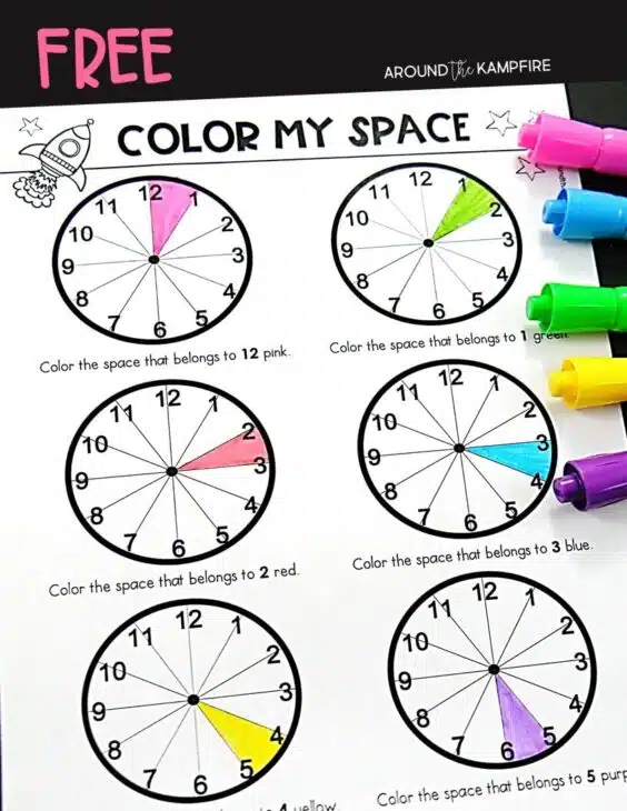 "What Time Is It? Clock Coloring Fun!