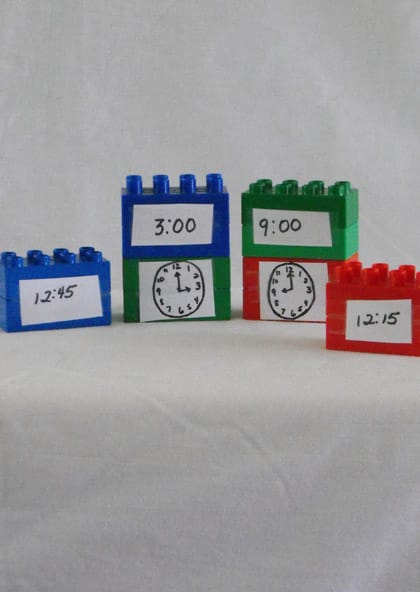 Building Blocks Time Matching Activity