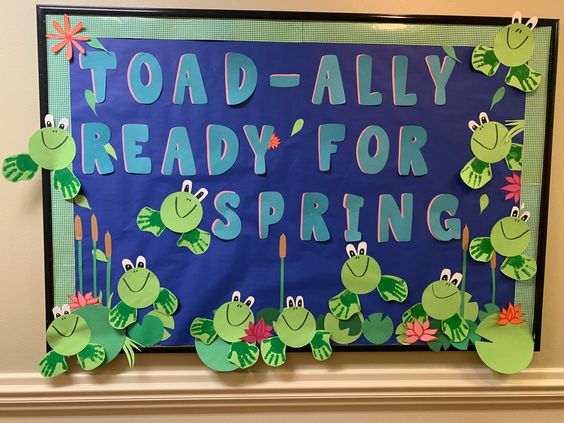 Toad-lly Ready for Spring Bulletin Board