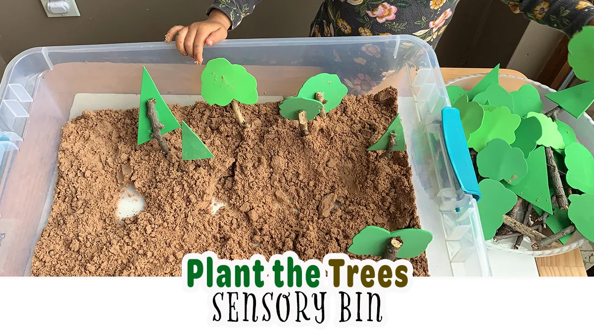 Plant the Trees Sensory Bin for Earth Day