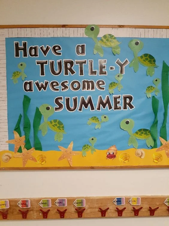 Turtle Themed Bulletin Board