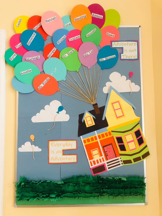 Disney Pixar’s "Up" Inspired Bulletin Board