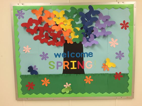 "Welcome Spring" Bulletin Board