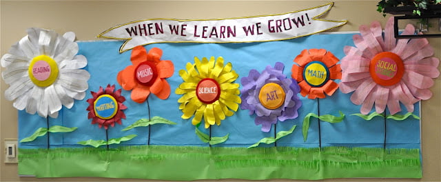 Flower Themed Bulletin Board